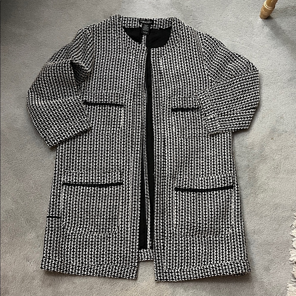 Tweed Lightweight Blazer Coat - Picture 3 of 5